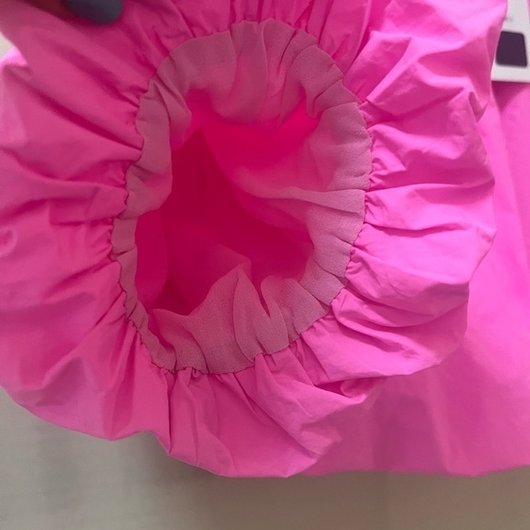 ⚫️ BOGO THML bright pink puffy crop top ladies size small - Picture 8 of 8